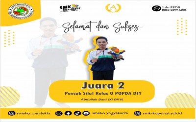Berprestasi Lagi! Siswa SMK Koperasi Yogyakarta Raih Juara 2  Pencak Silat pada POPDA DIY